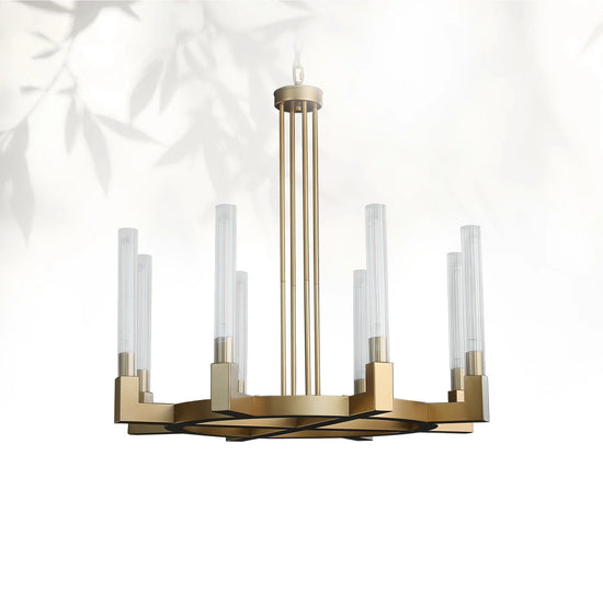 Cannel Glass Round Chandelier