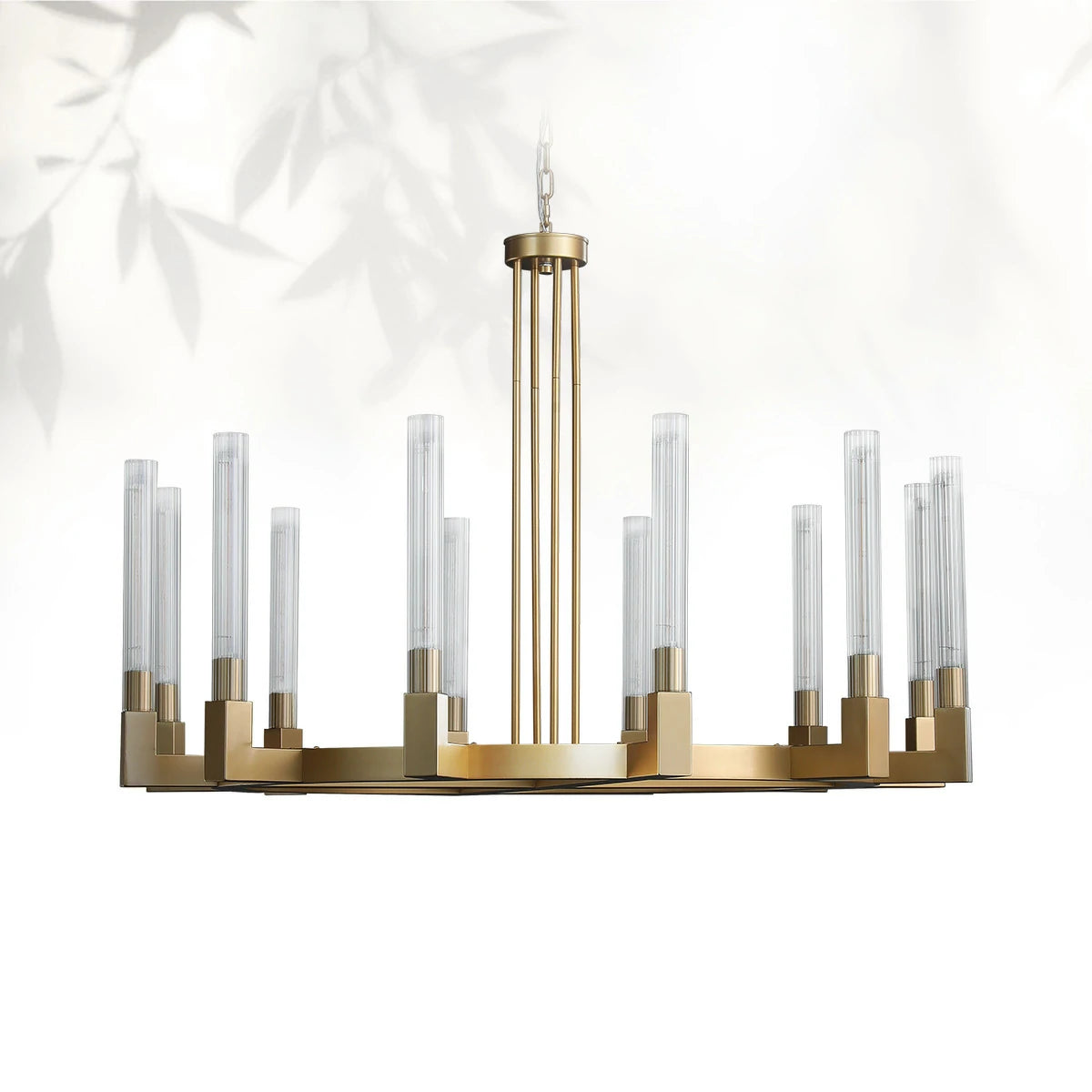 Cannel Glass Round Chandelier