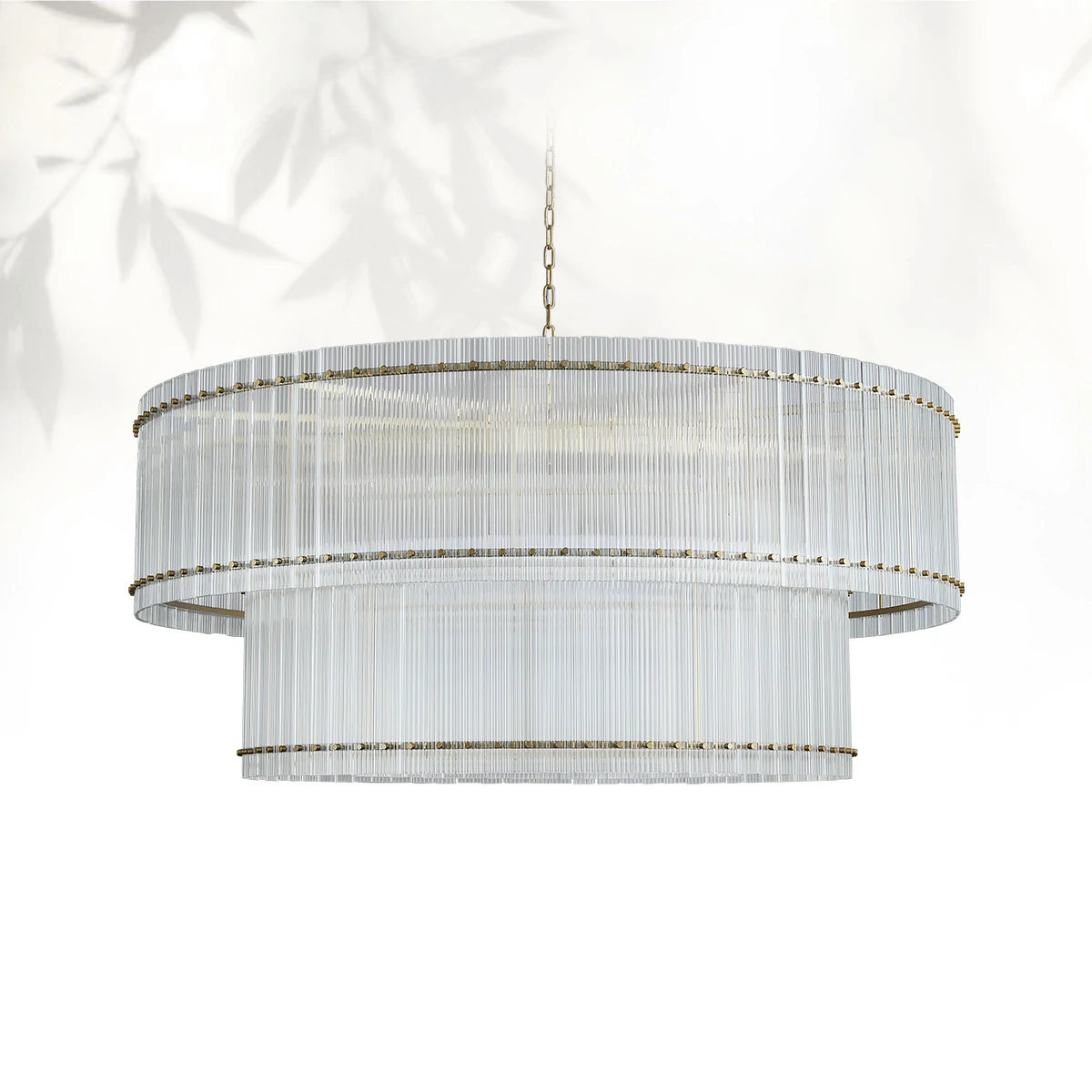 Sun Marcus Two-Tier Glass Round Chandelier 22", 37", 48", 60"