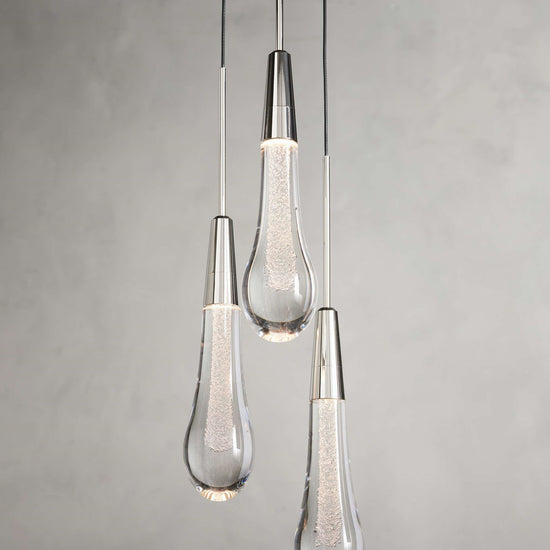 Soltaire Raindrop 3-Light Pendant