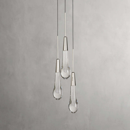 Soltaire Raindrop 3-Light Pendant