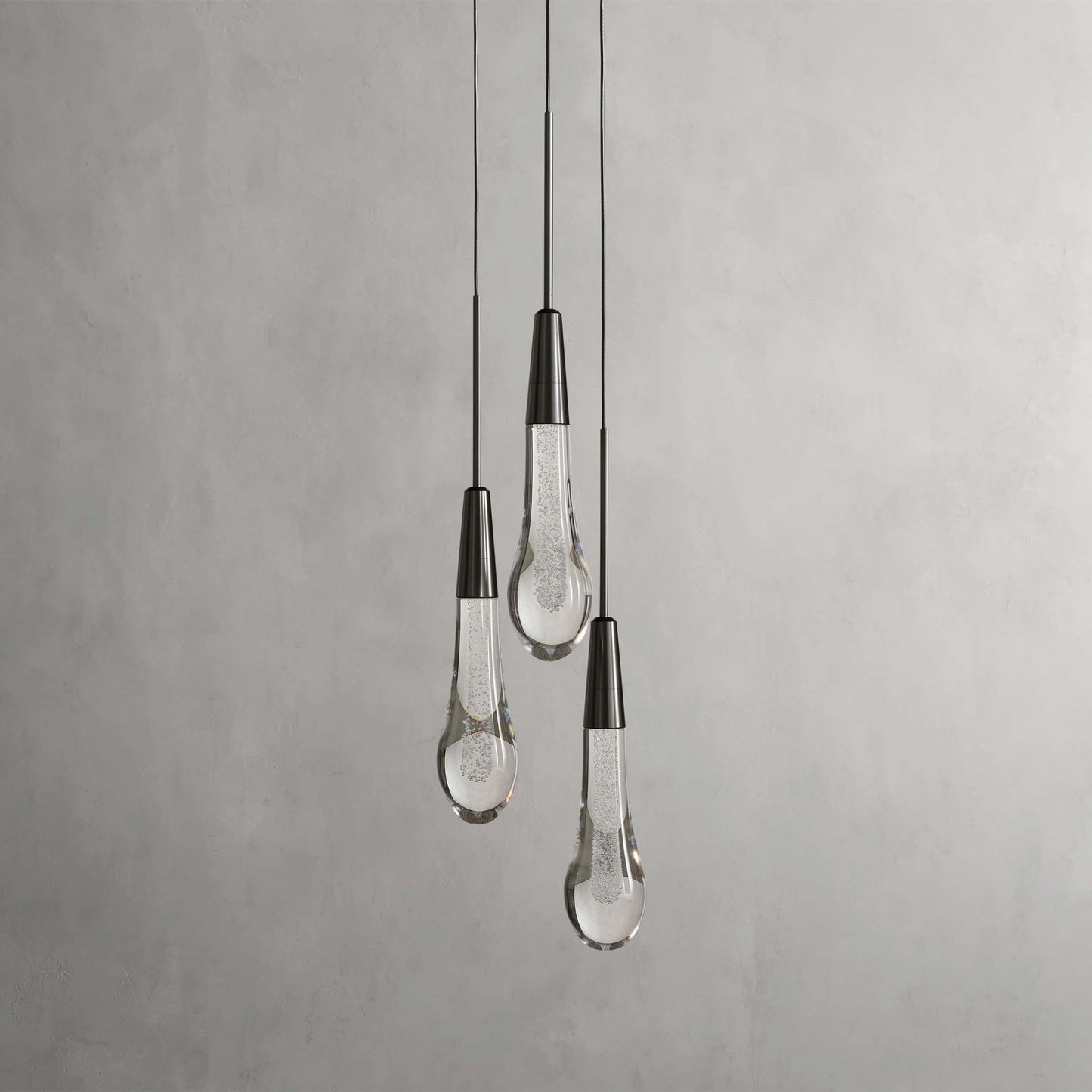 Soltaire Raindrop 3-Light Pendant