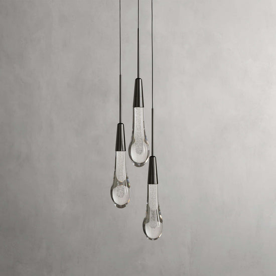 Soltaire Raindrop 3-Light Pendant