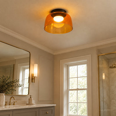 Tricolordeer Layered Tinted Glass Disc Ceiling Light