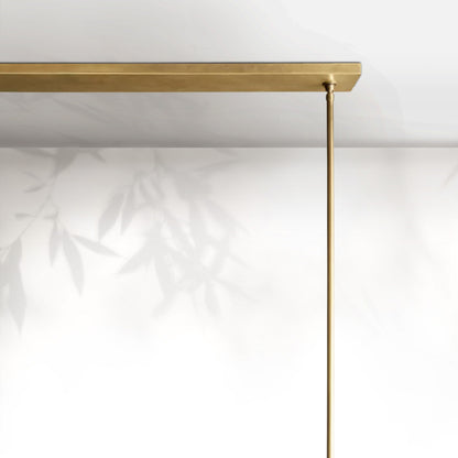 Paricia Fabric Shade Linear Chandelier 49" 60”