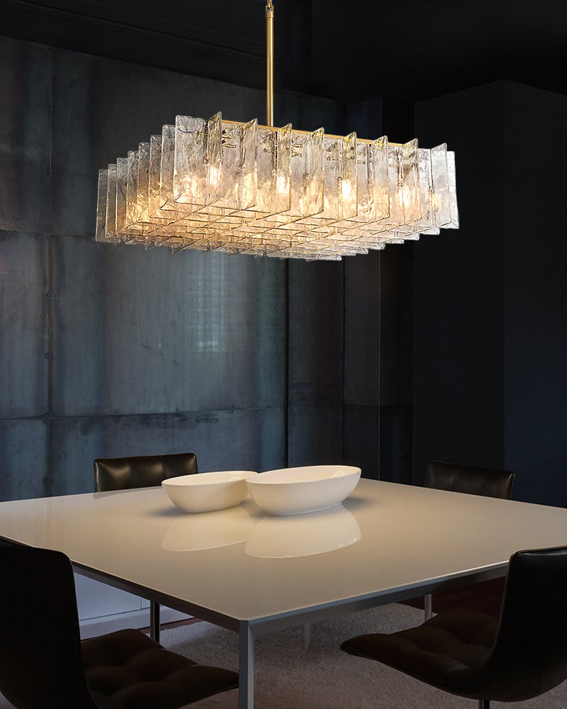 Lattico Square Chandelier 37"