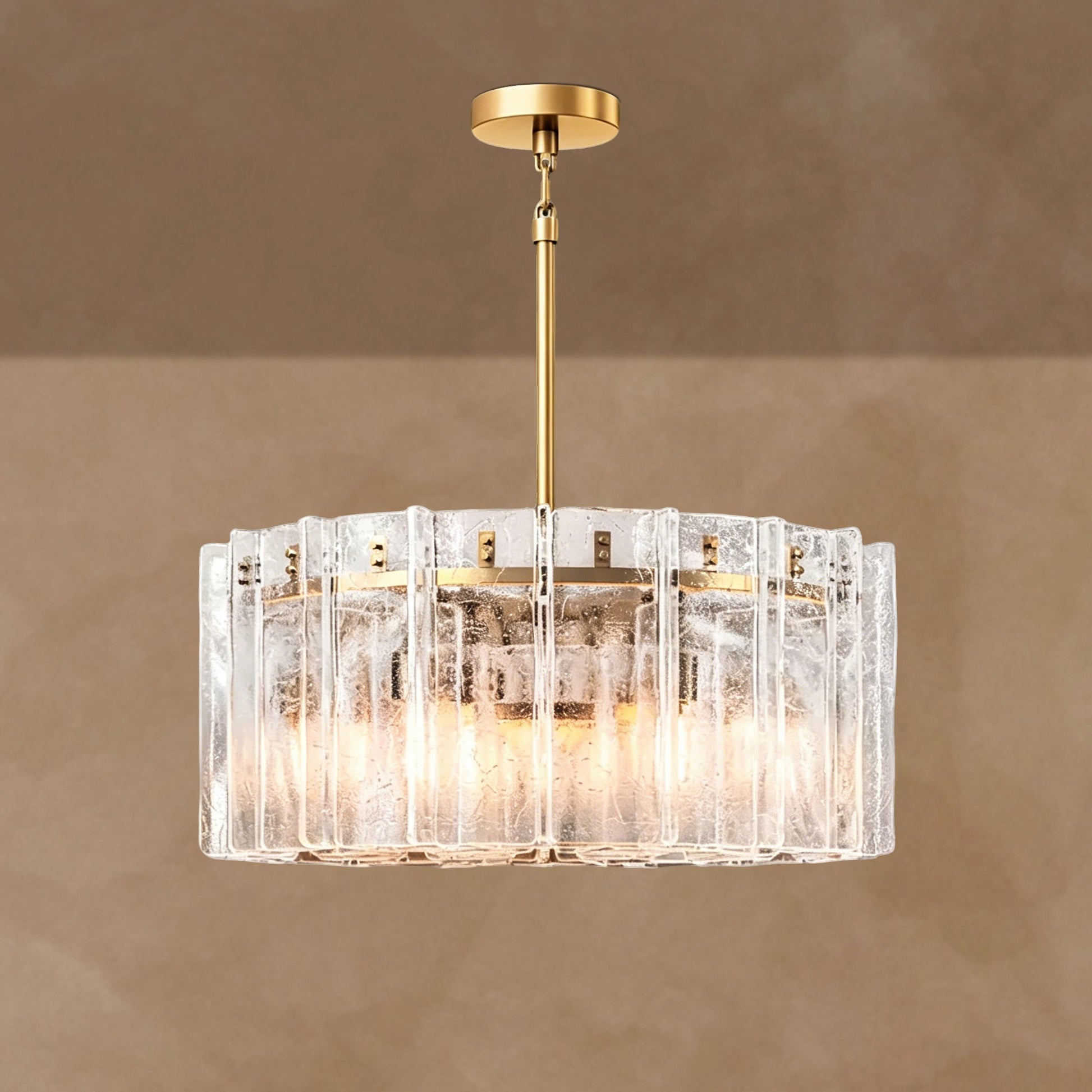 Latrel Clear Glass Round Chandelier 36��