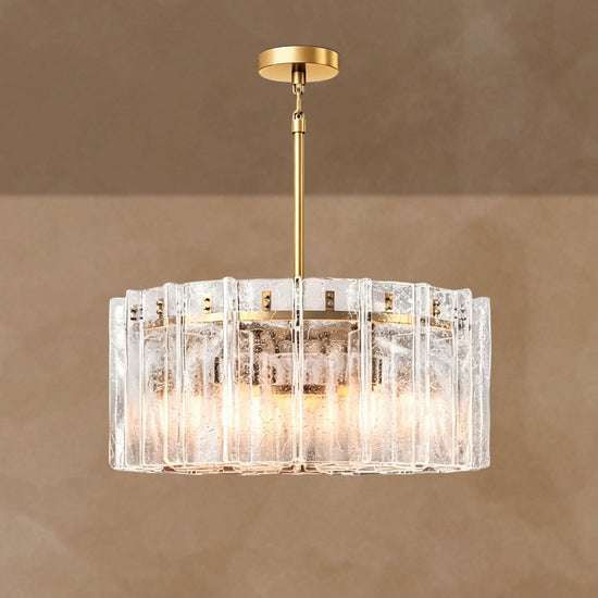 Latrel Clear Glass Round Chandelier 36��