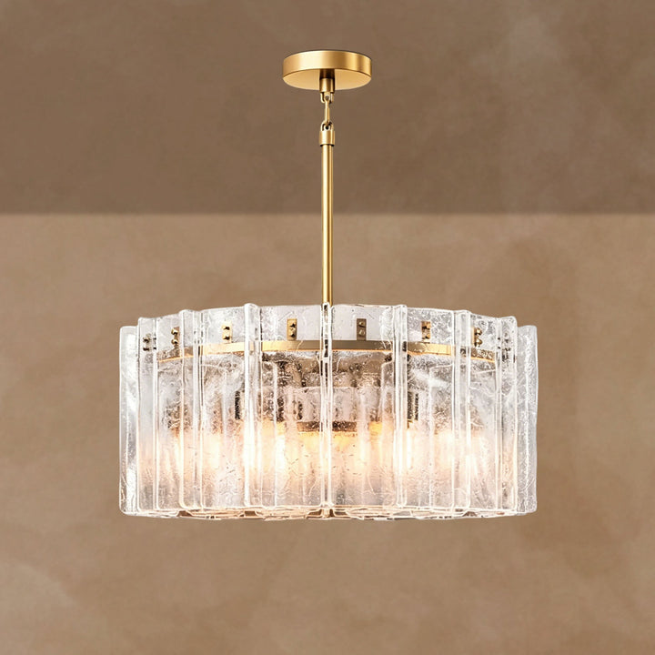 Latrel Clear Glass Round Chandelier 36"