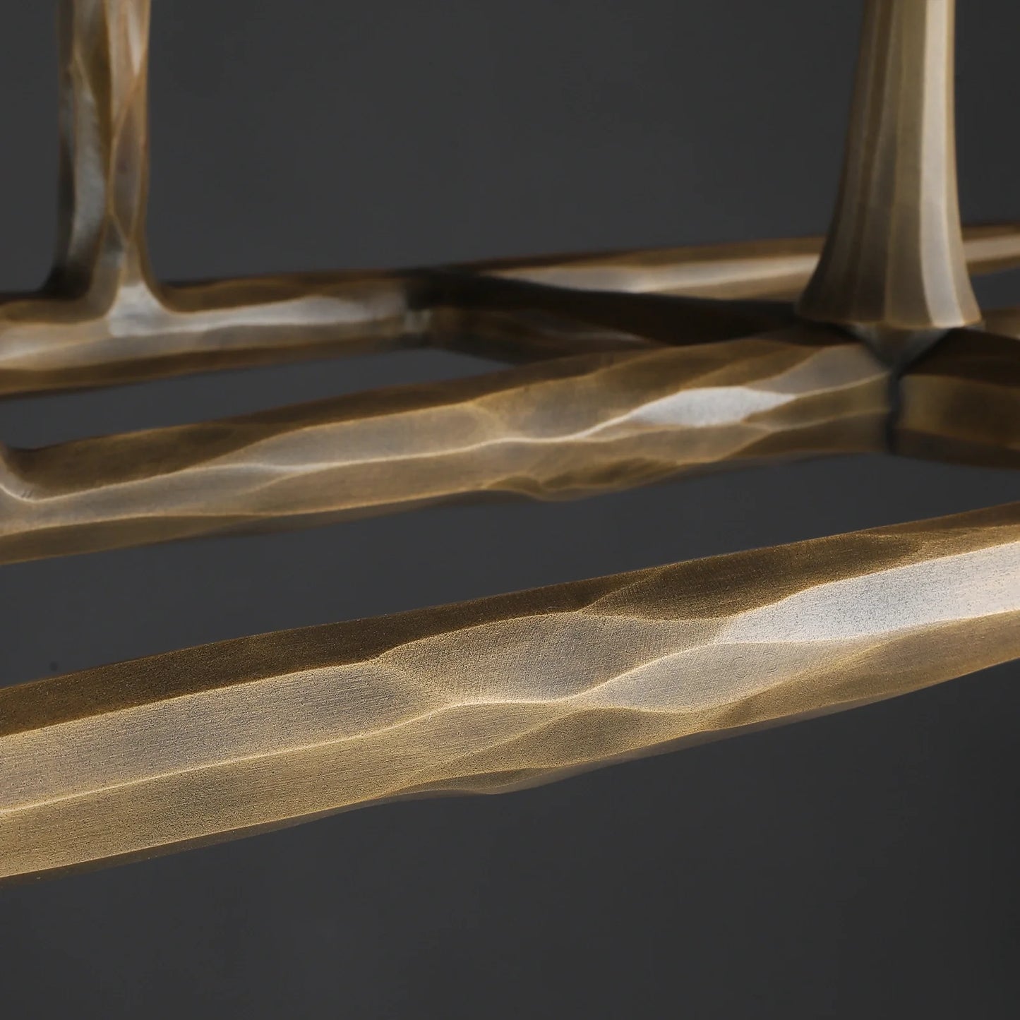 Thaddeas Forged Linear Chandelier 54"/72"/96"
