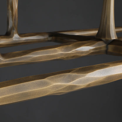 Thaddeas Forged Linear Chandelier 54"/72"/96"