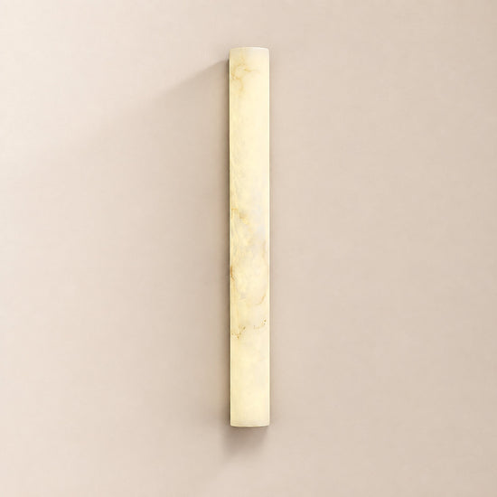 Luminara Alabaster Wall Lamp, L 1.9-Inch x W 2.9-Inch x H 19.7-Inch, White, Warm Light for Living Room & Dining Room