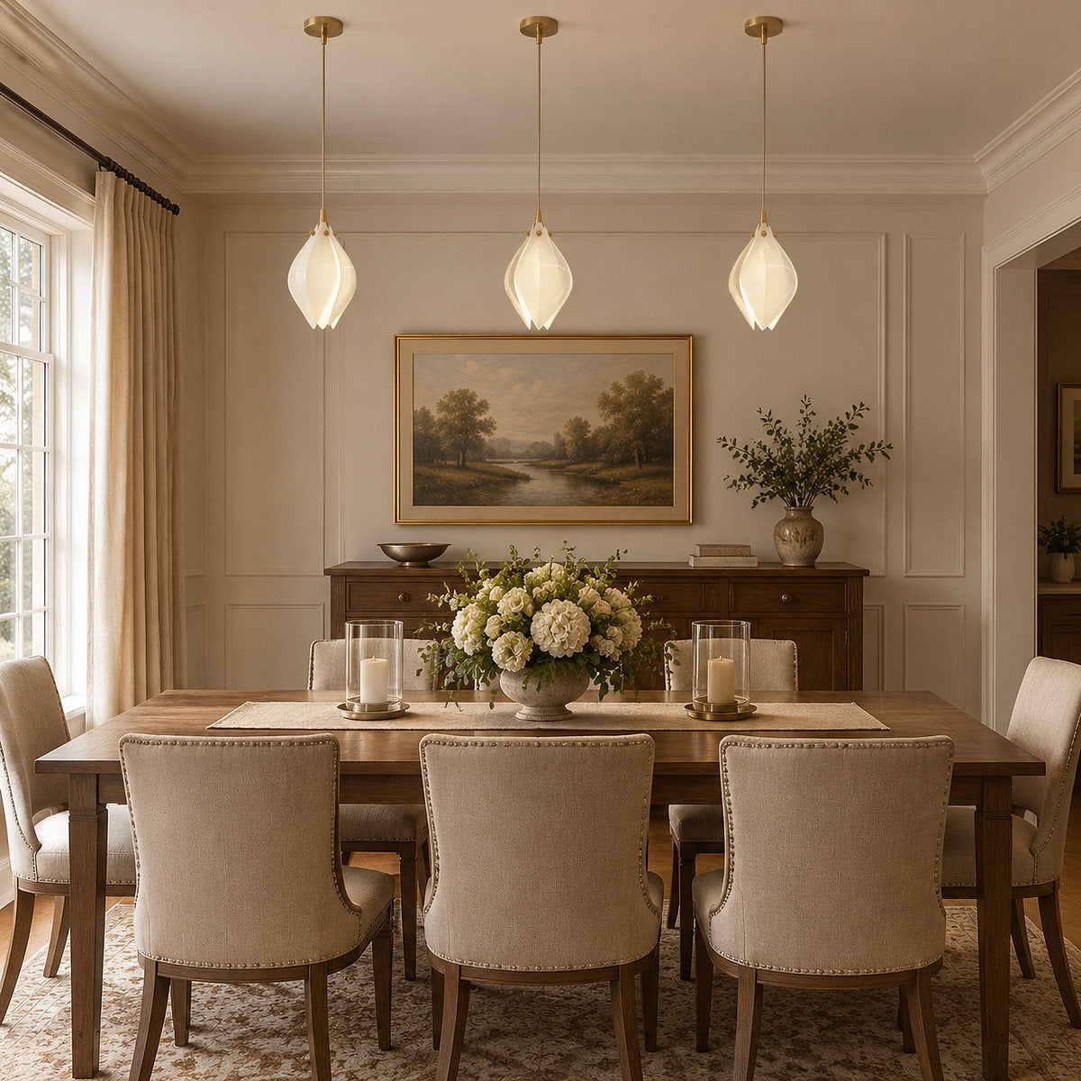 Petal Pendant Light with Versatile Configurations