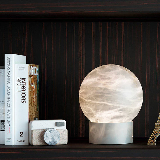 Anthea Alabaster Table Lamp, Bedside Table Lamp