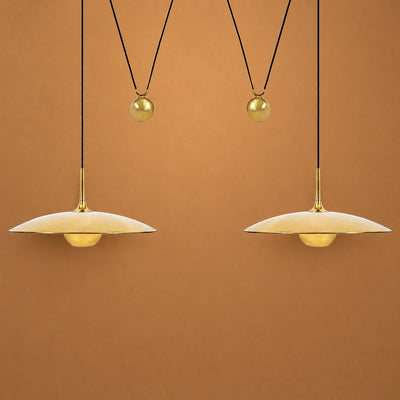 Adjustable Metal Counterweight Pendant Light for Dining Room & Living Room
