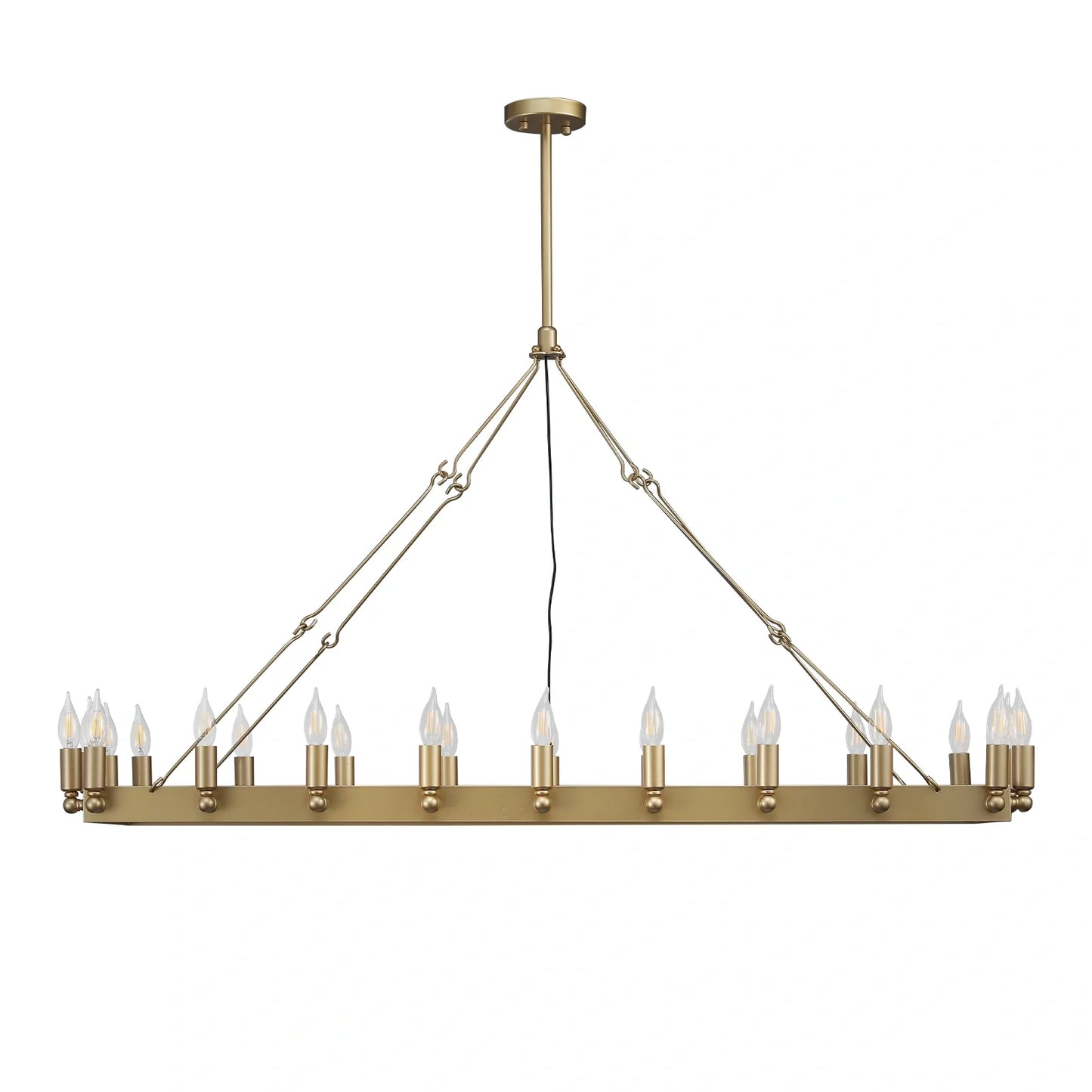 AuraFrame Rectangular Outdoor Chandelier