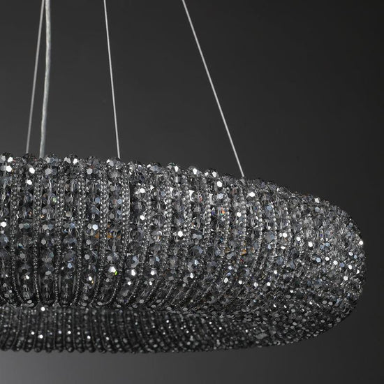 Haze Crystal Round LED Chandelier