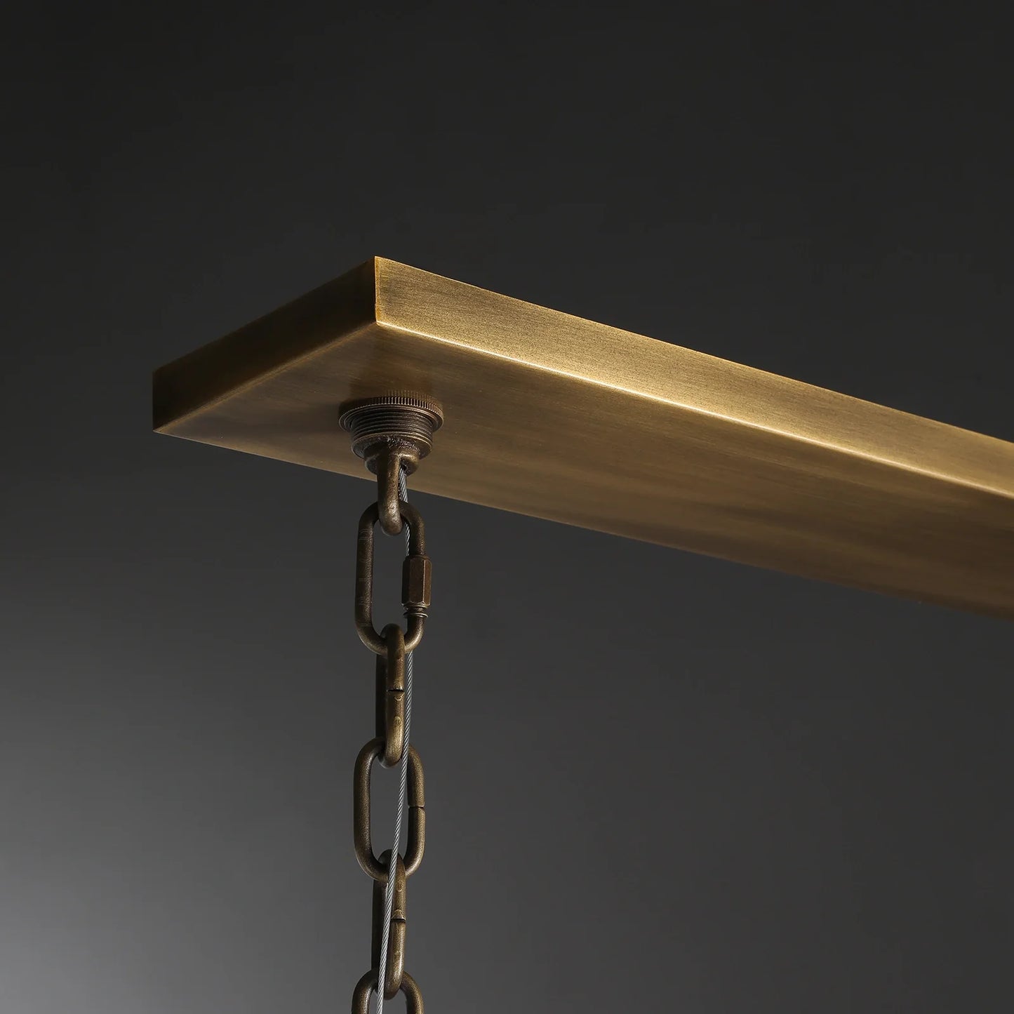 Thaddeas Forged Linear Chandelier 54"/72"/96"