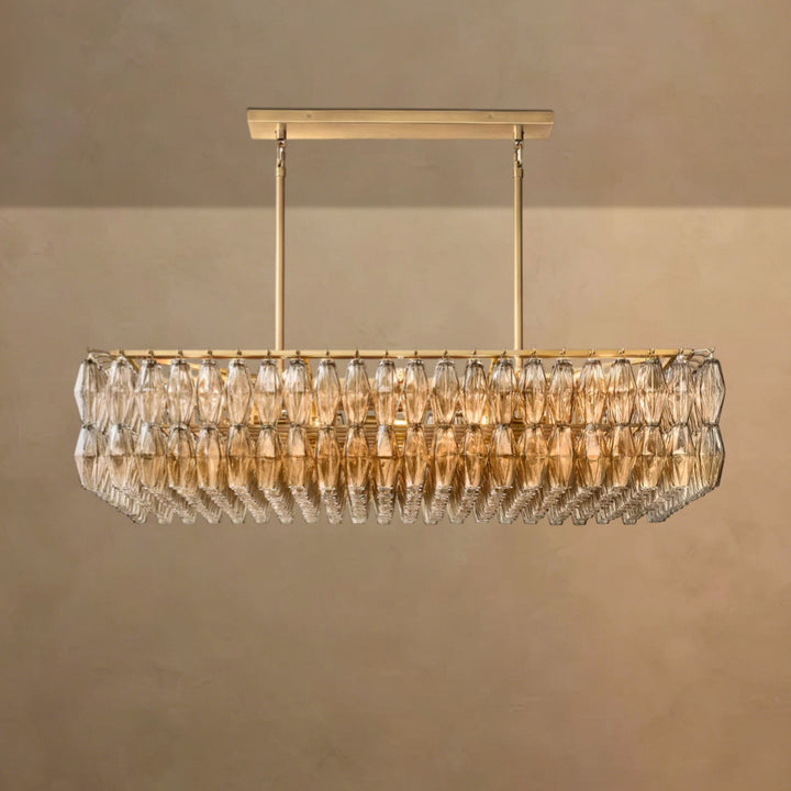 Cyra Square Chandelier 2-Tier