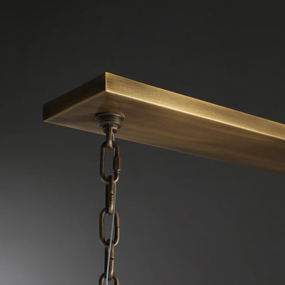 Thaddeas Forged Linear Chandelier 54"/72"/96"