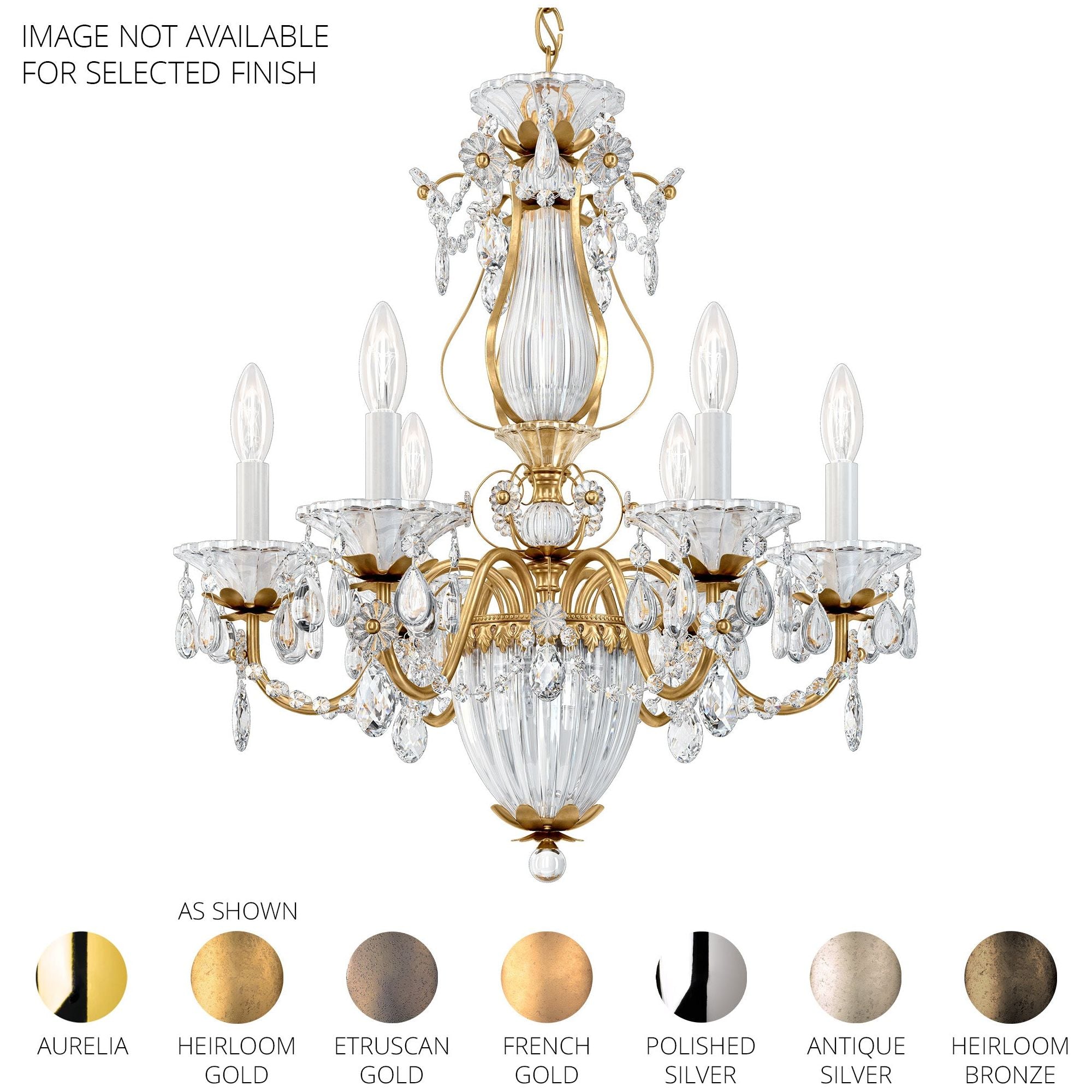 Luster Gaze Heritage Bloom 7-Light Chandelier - Background Shot