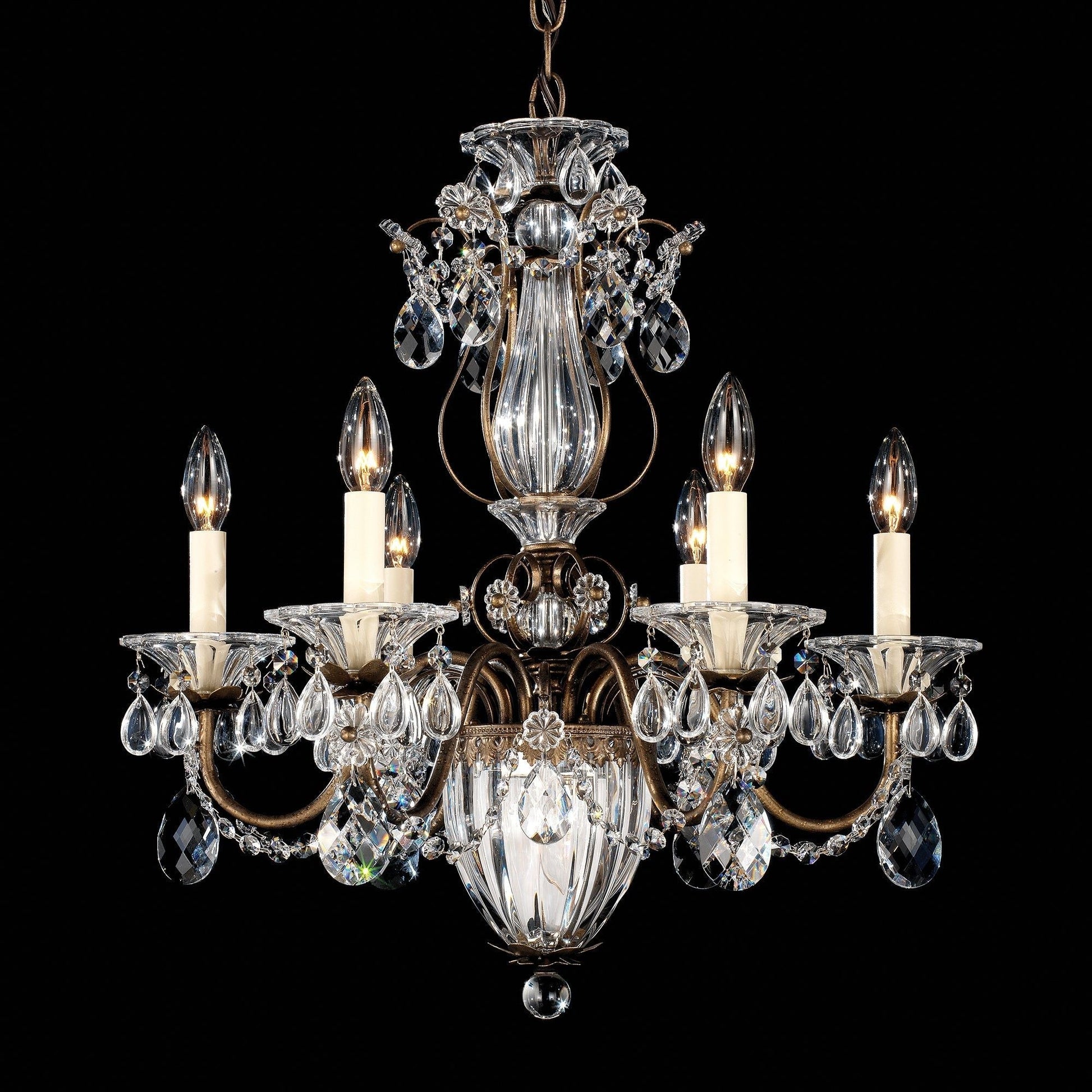 Luster Gaze Heritage Bloom 7-Light Chandelier - Background Shot