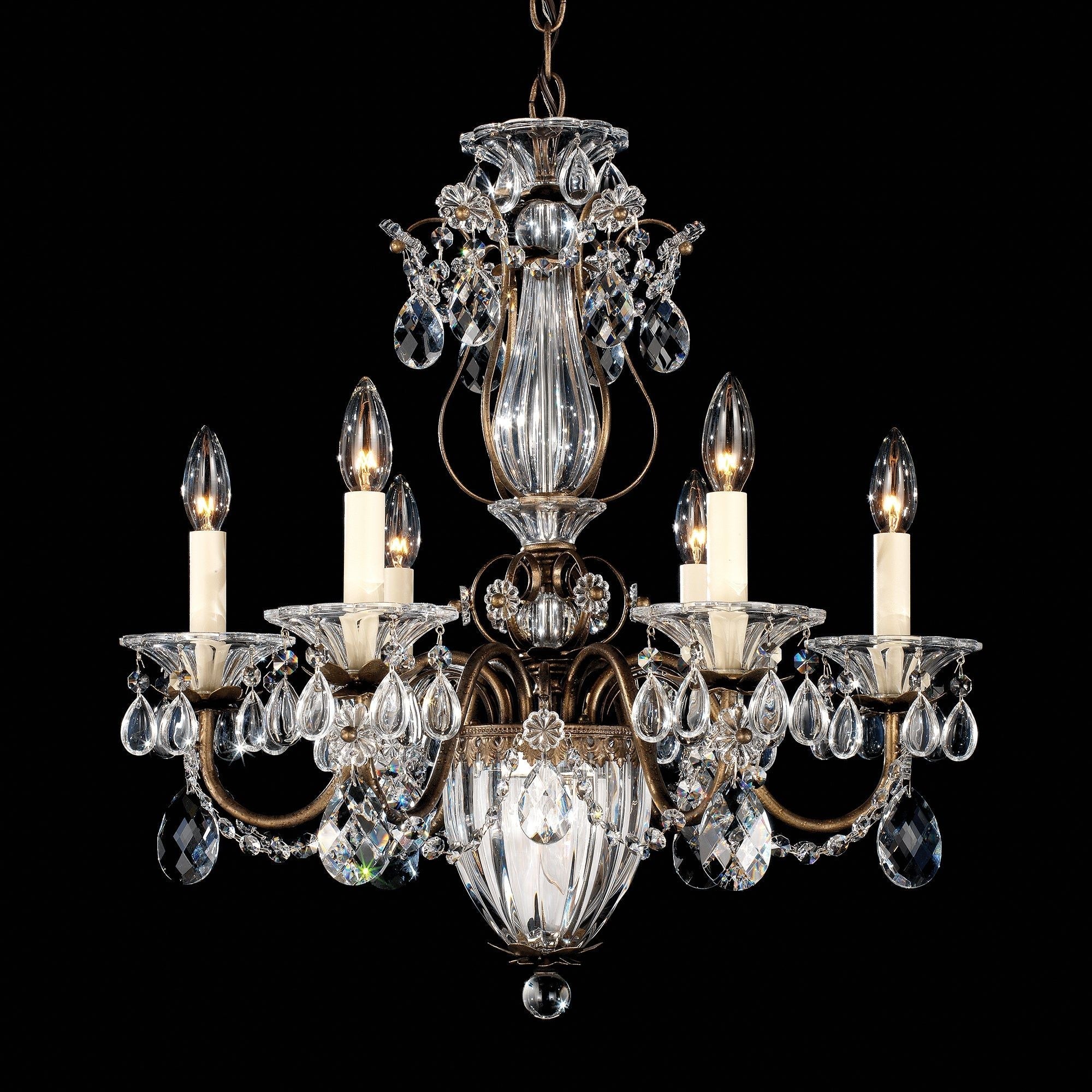 Luster Gaze Heritage Bloom 7-Light Chandelier - Background Shot