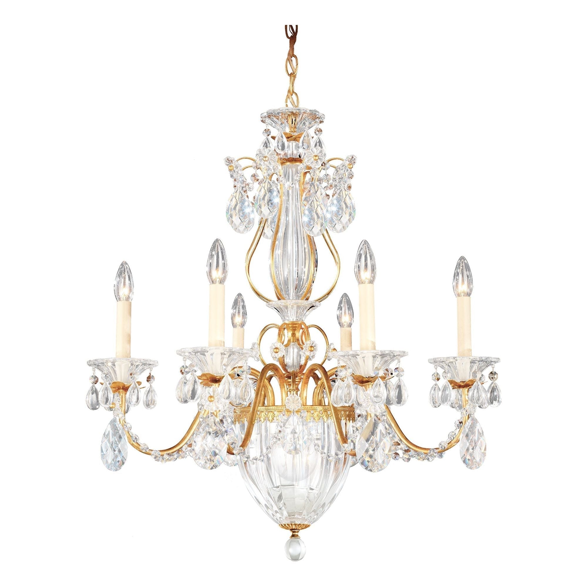 Luster Gaze Heritage Bloom 7-Light Chandelier - Background Shot