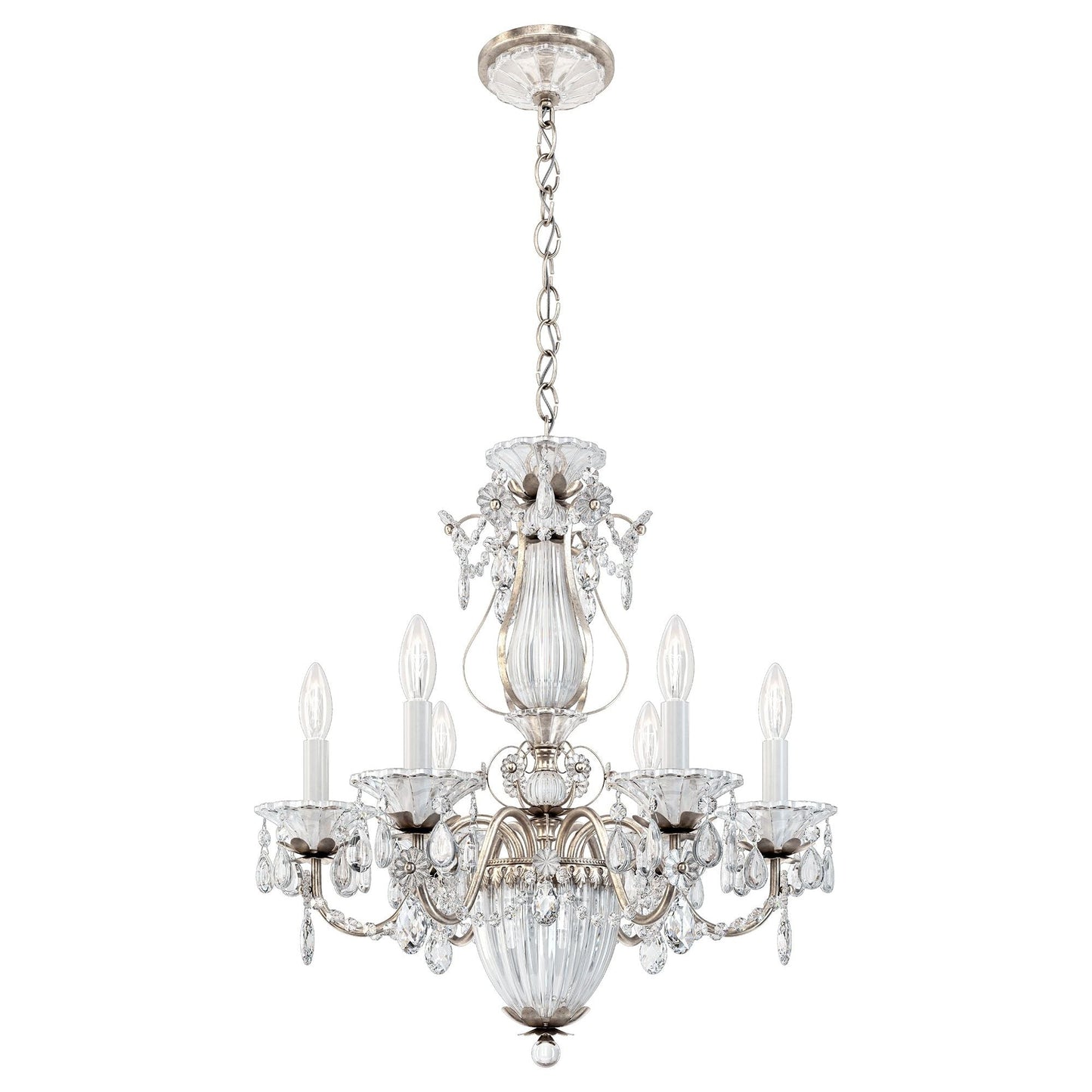 Luster Gaze Heritage Bloom 7-Light Chandelier - Background Shot