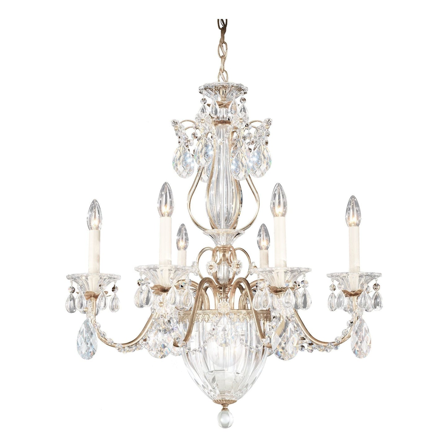 Luster Gaze Heritage Bloom 7-Light Chandelier - Background Shot