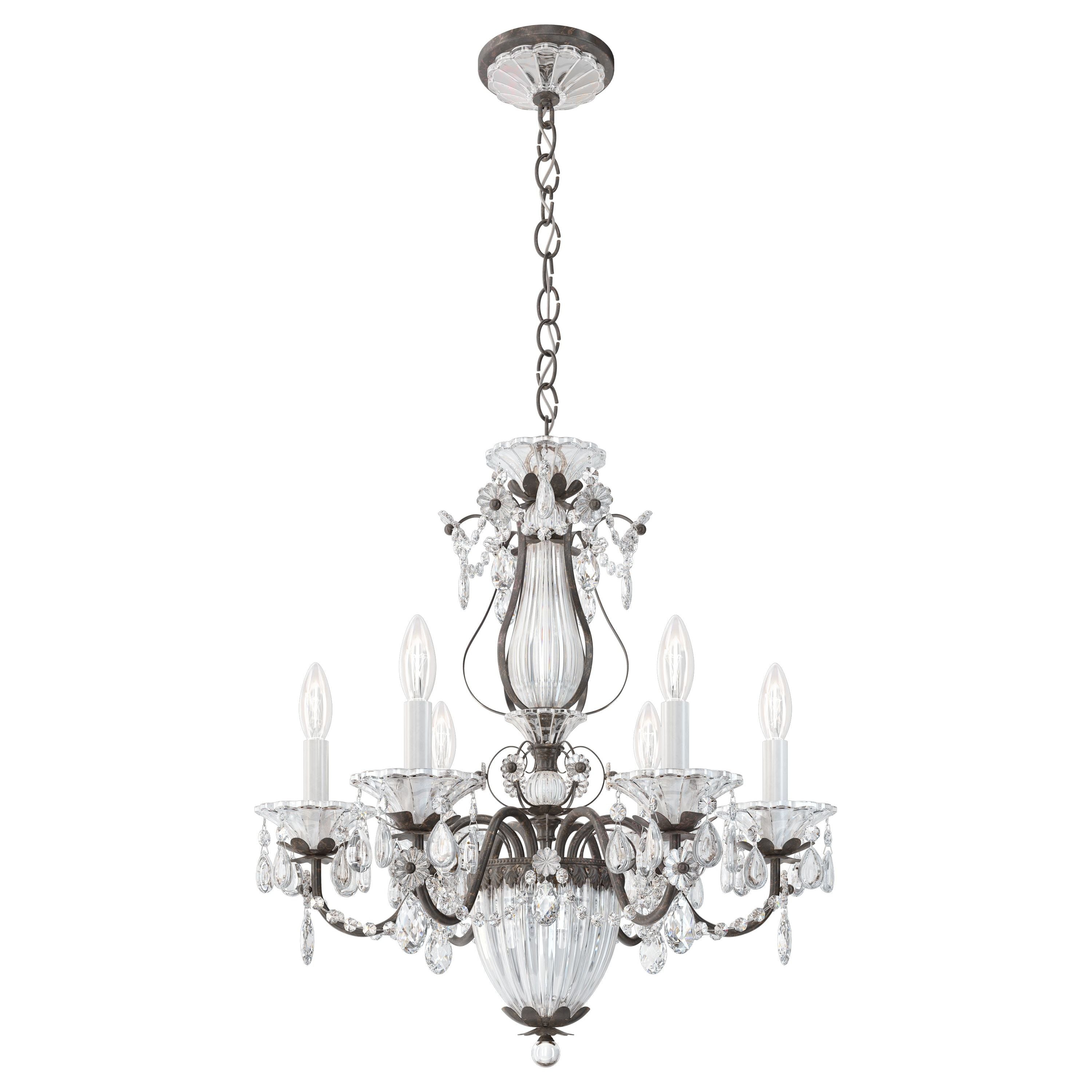 Luster Gaze Heritage Bloom 7-Light Chandelier - Background Shot