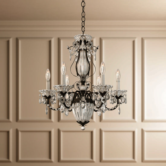 Luster Gaze Heritage Bloom 7-Light Chandelier - Background Shot