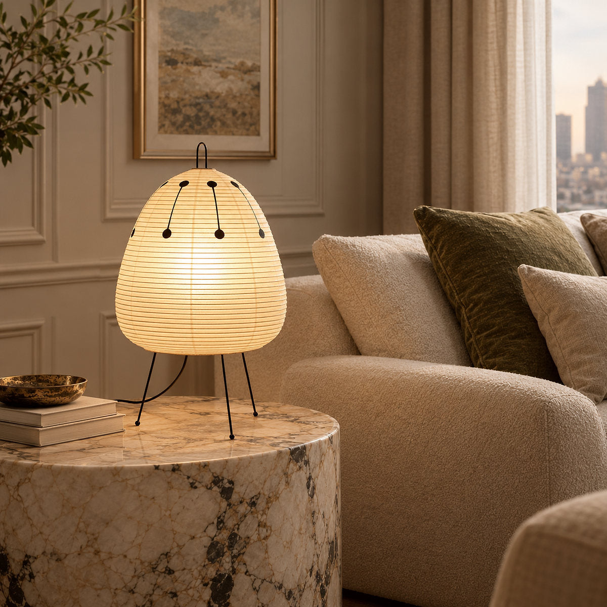 Handmade Mulberry Paper Table Lamp