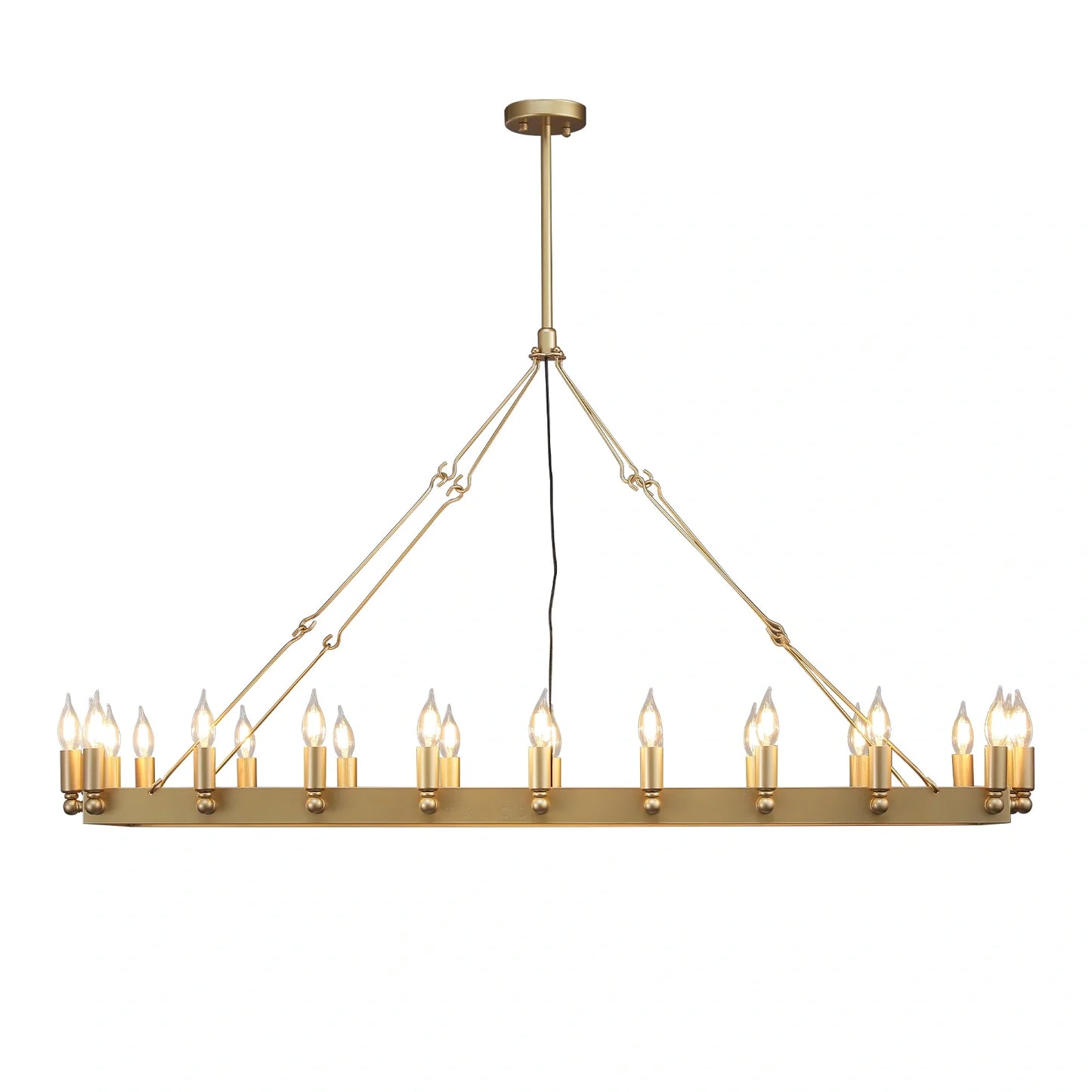 AuraFrame Rectangular Outdoor Chandelier