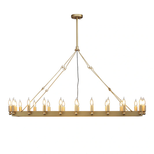 AuraFrame Rectangular Outdoor Chandelier