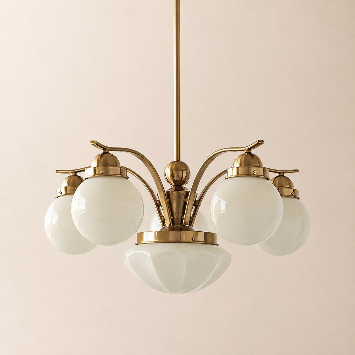 Tricolordeer Globe Glass Multi-Light Chandelier