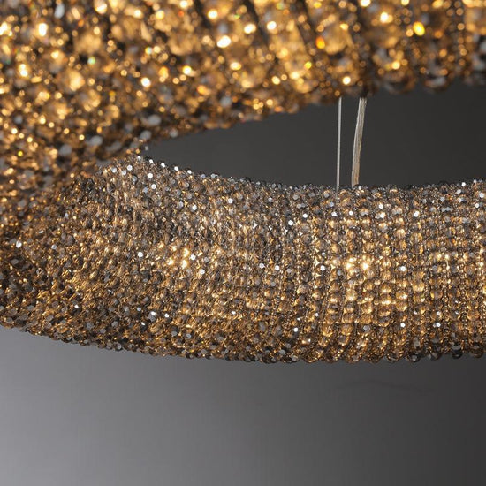 Haze Crystal Round LED Chandelier