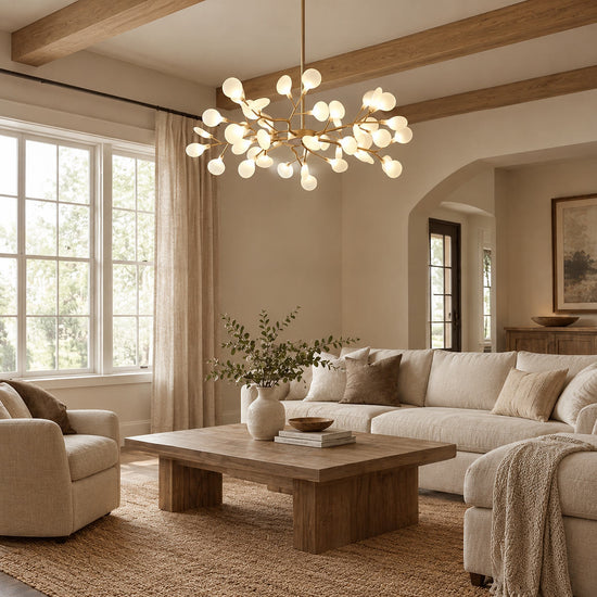 Firefly Starburst Glass Sputnik Chandelier