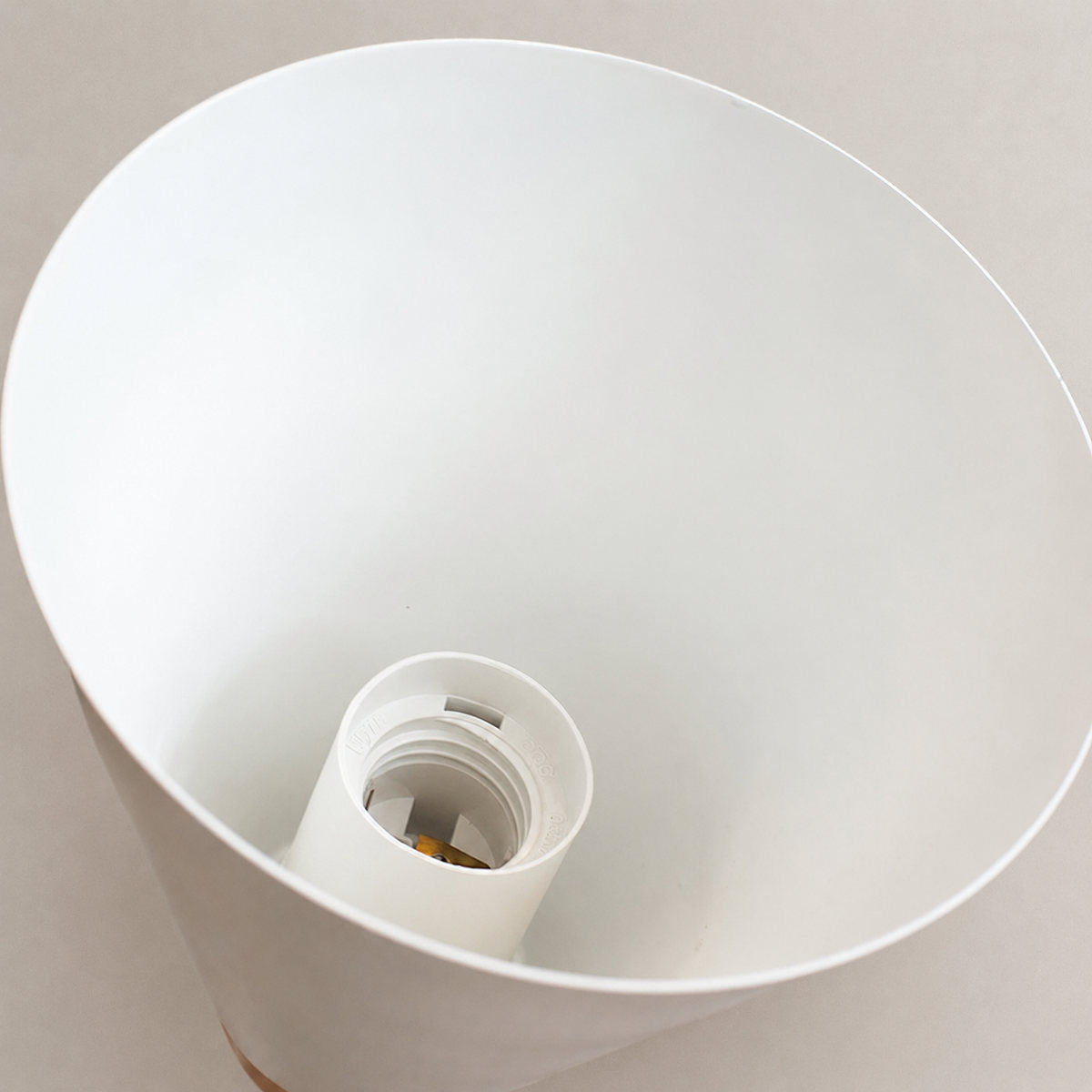 Kona Nordic Wall Lamp, 5.9-Inch x H 9.4-Inch, Wooden ＆ White for Living Room