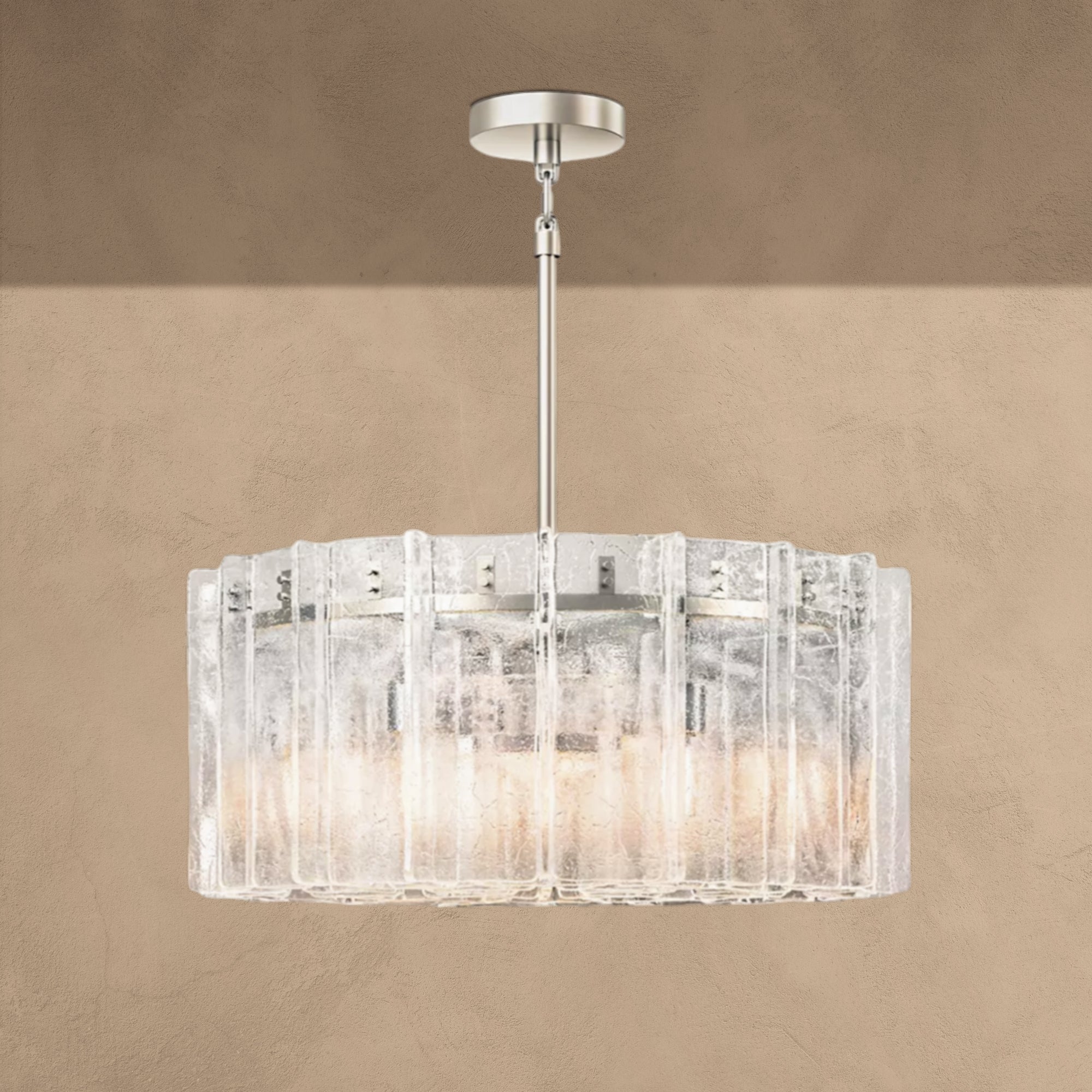 Latrel Clear Glass Round Chandelier 36��
