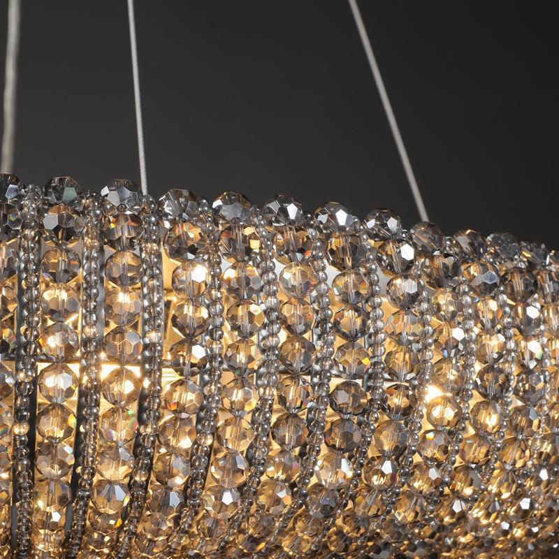 Haze Crystal Round LED Chandelier