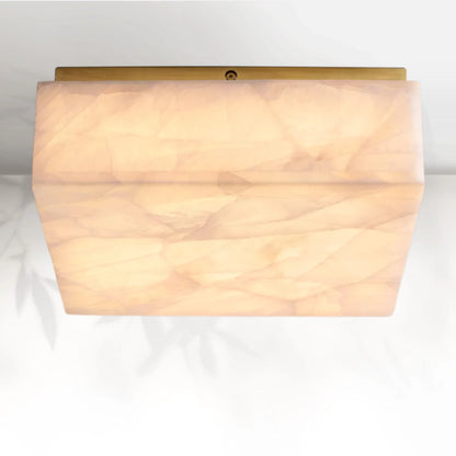 Rivaga Calcite Square Flushmount 6"10"14"