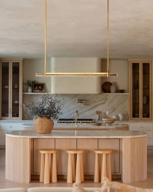 Aedubon Crystal Single Bar Linear Chandelier 60"