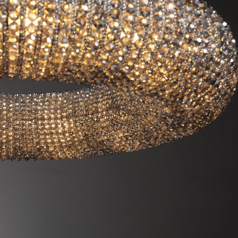 Haze Crystal Round LED Chandelier