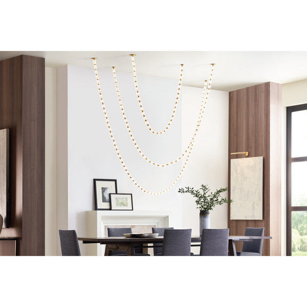 Luxury Crystal Beaded Long Chandelier for High Ceiling 12ft/10ft（customize）