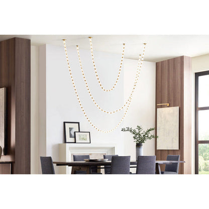 Luxury Crystal Beaded Long Chandelier for High Ceiling 12ft/10ft（customize）