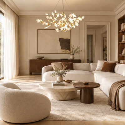 Tricolordeer Botanical Oval 6-10 Light Chandelier