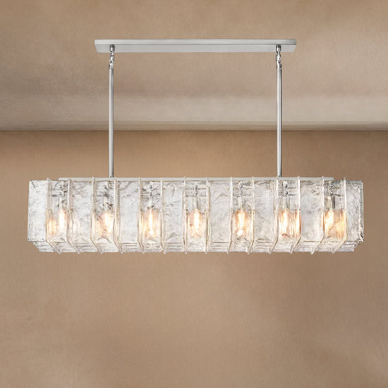 Latrel Clear Glass Rectangular Chandelier 67��
