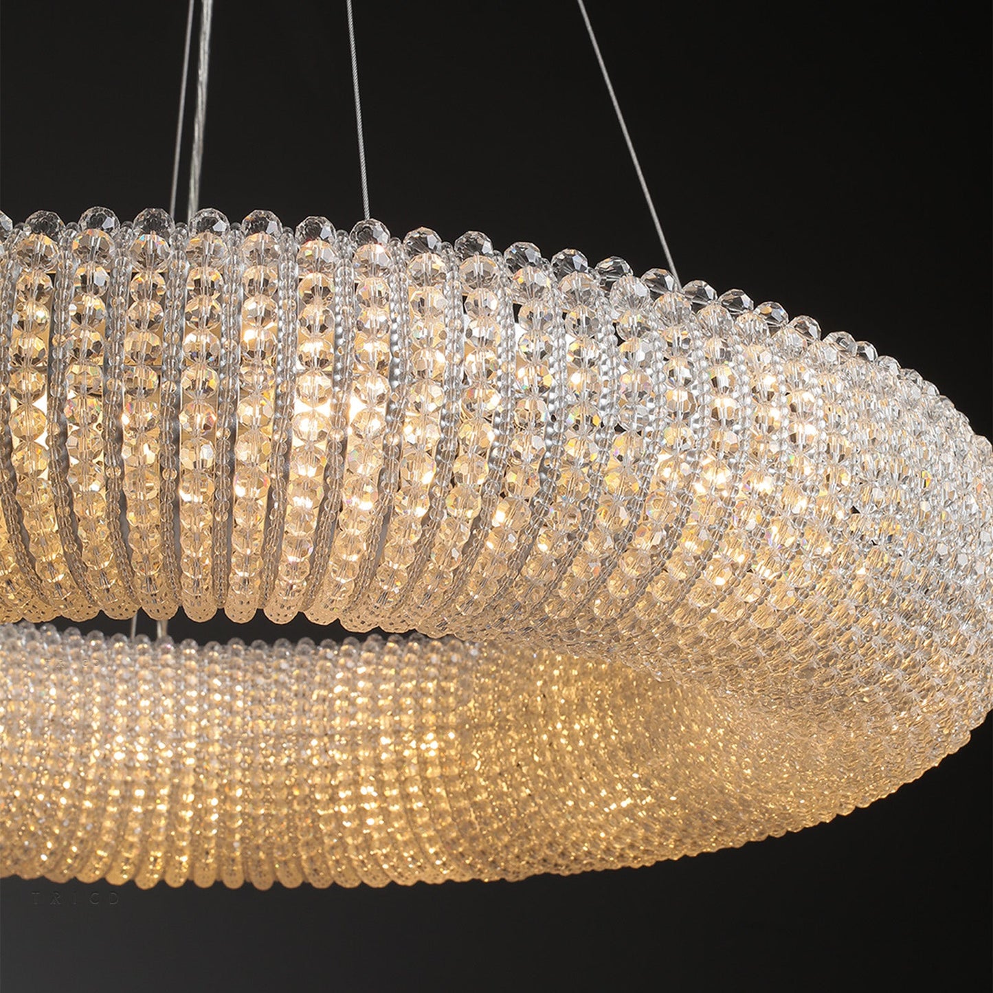 Halos Crystal Round LED Chandelier 32"41"59"72"