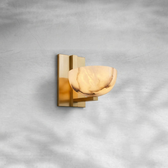 Luster Gaze Alabaster Radiance Wall Sconce - Background Shot